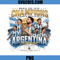 Argentina World Cup 2026 Champions PNG, Messi World Cup Trophy Art PNG