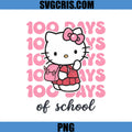 Hello Kitty 100 Days Of School PNG, Cute School Celebration PNG