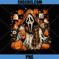 Ghostface Pumpkin Coffee PNG, Spooky Autumn Halloween PNG