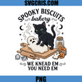 Spooky Biscuits Bakery PNG, Black Cat Ghost Cookies PNG
