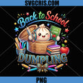 Back To School Dumpling PNG, Cute Dumpling Student PNG