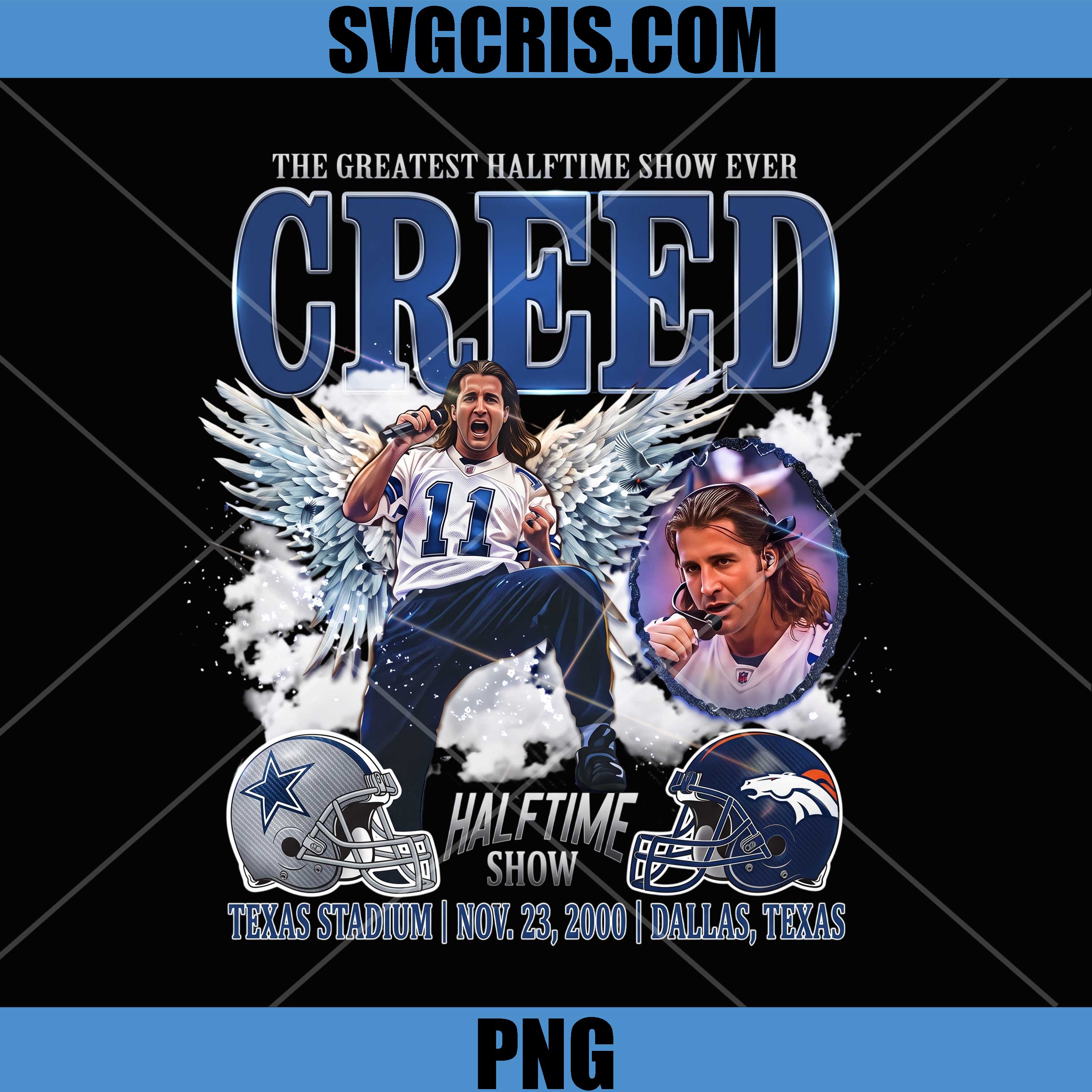 Creed Greatest Halftime Show Ever PNG, Dallas Cowboys Halftime PNG