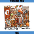Football And Flannels PNG, Fall Football Season PNG