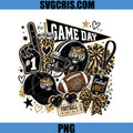Tiger Football Game Day PNG, Leopard Print Football Fan PNG
