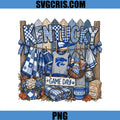 Kentucky Wildcats Game Day PNG, Football Fan Decor PNG
