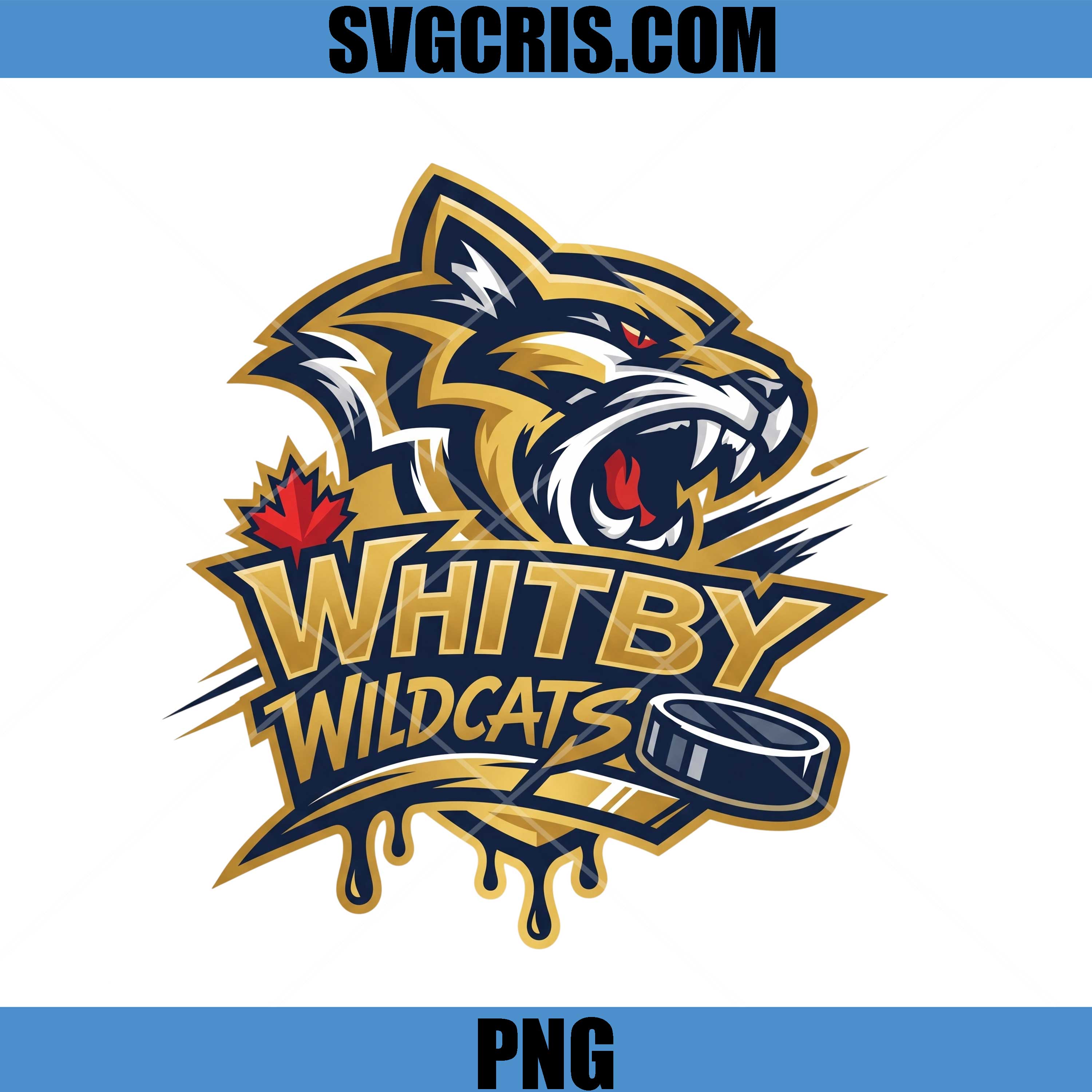 Whitby Wildcats Hockey PNG, Canada Hockey Mascot PNG