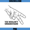 You Wouldn't Understand Fun PNG, Hand Gesture Outline PNG