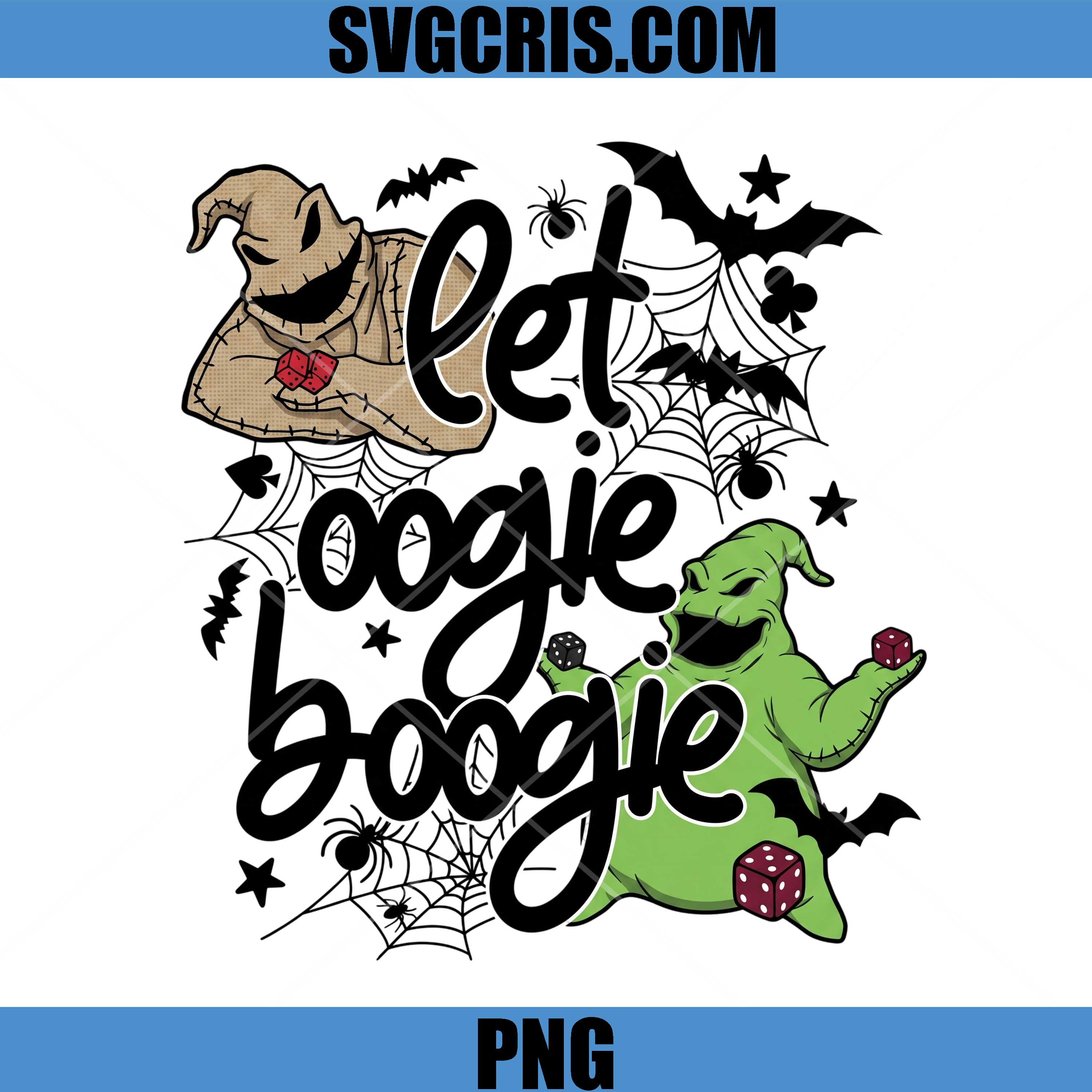 Let's Boogie Halloween PNG, Oogie Boogie Dice Art PNG