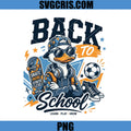 Back To School Cool Duck PNG, Duck Back To School Design PNG