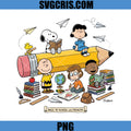 Back To School With Peanuts PNG, Snoopy Friends School Days PNG
