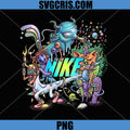 Nike Monster Art PNG, Cosmic Nike Cartoon Sneaker Design PNG