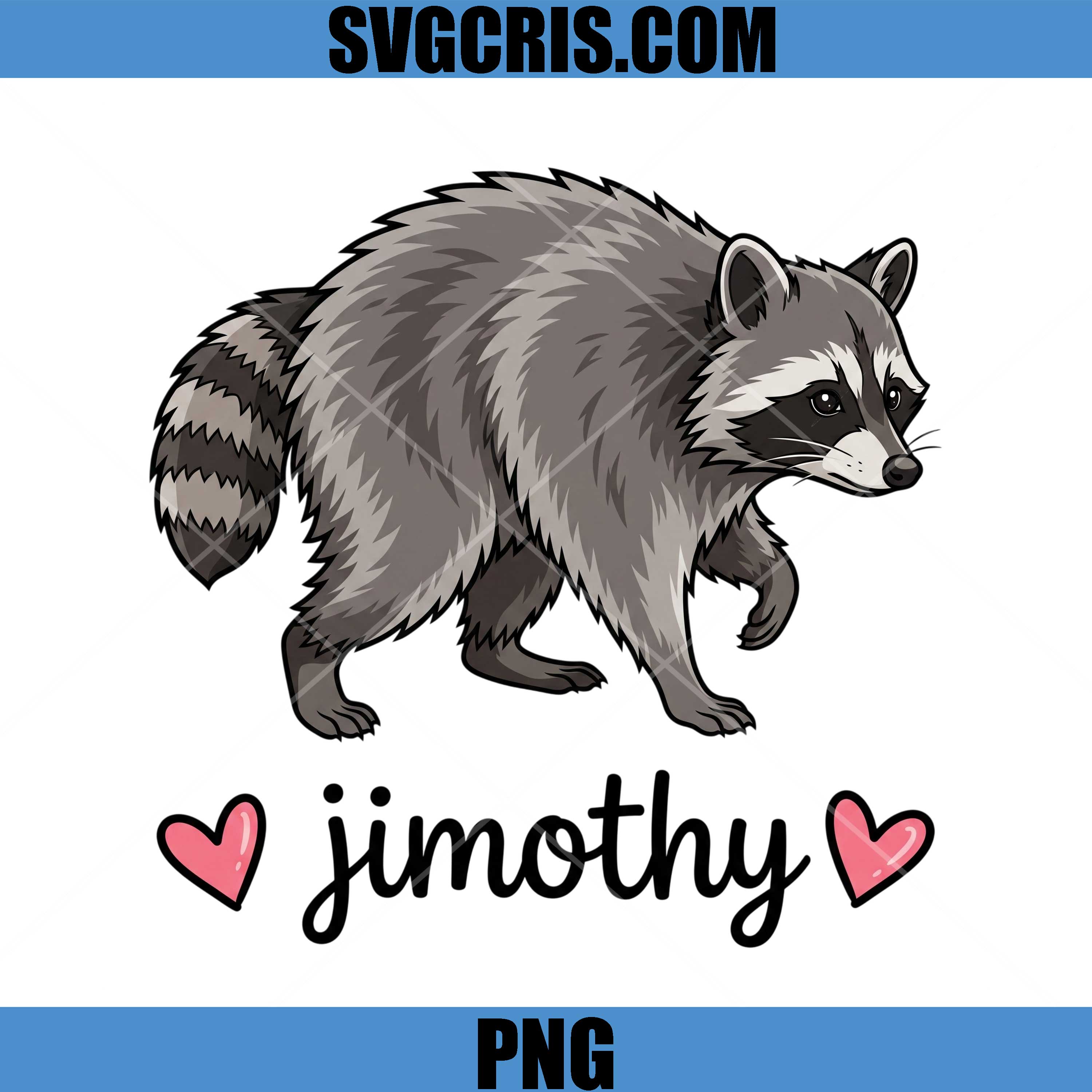 Jimothy Raccoon PNG, Cute Raccoon Lover PNG