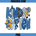 Kinder Garten Blue PNG, Back To School Typography PNG