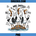 Mrs Oliver Back To School Seagull PNG, Cute Seagull Graphic PNG