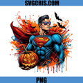 Superman Pumpkin Halloween PNG, Superhero Comic Bold Art PNG