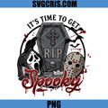 It’s Time To Get Spooky PNG, Ghostface Jason RIP Halloween PNG