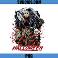 Halloween Horror Icons PNG, Freddy Jason Chucky Saw PNG