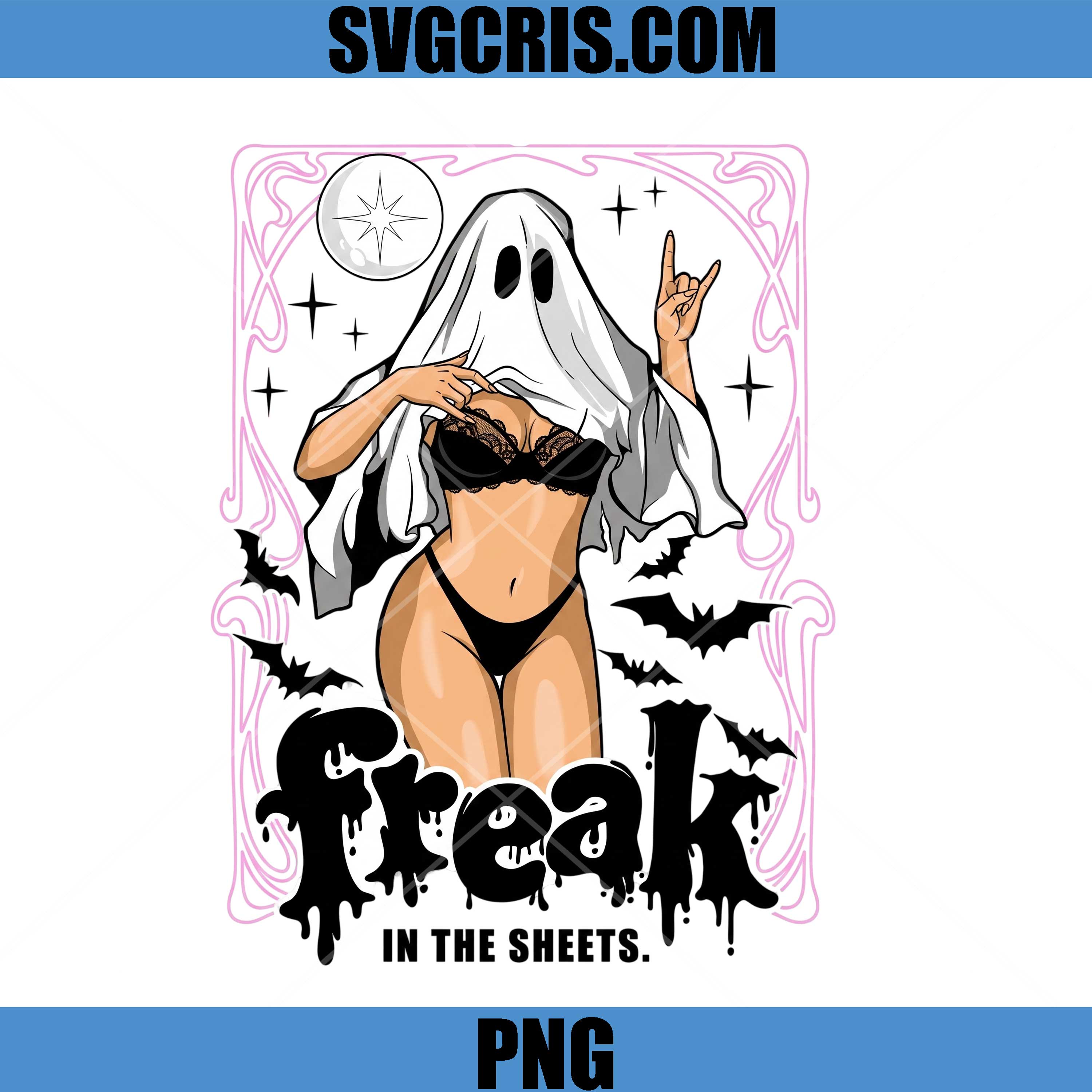 Ghost In The Sheets PNG, Sexy Ghost Halloween PNG