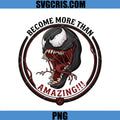 Become More Than Amazing PNG, Venom Monster Horror Face PNG