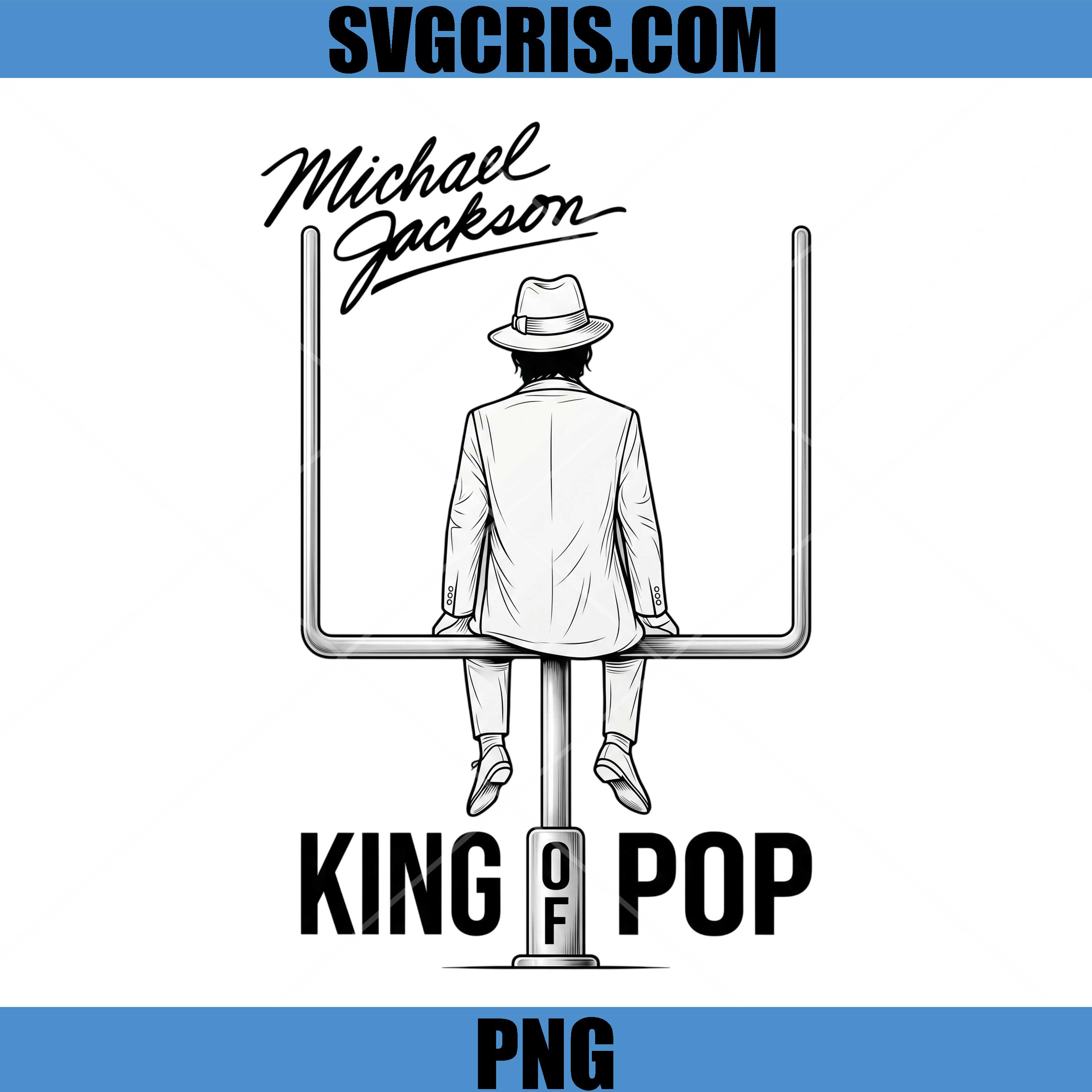 Michael Jackson King Of Pop PNG, MJ Retro Music Legend PNG