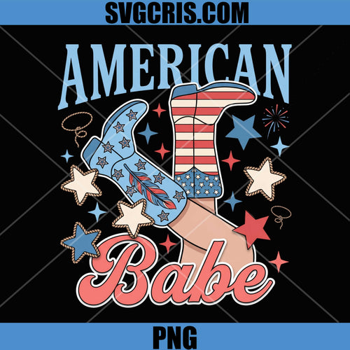 American Babe Cowboy PNG, Patriotic Western PNG