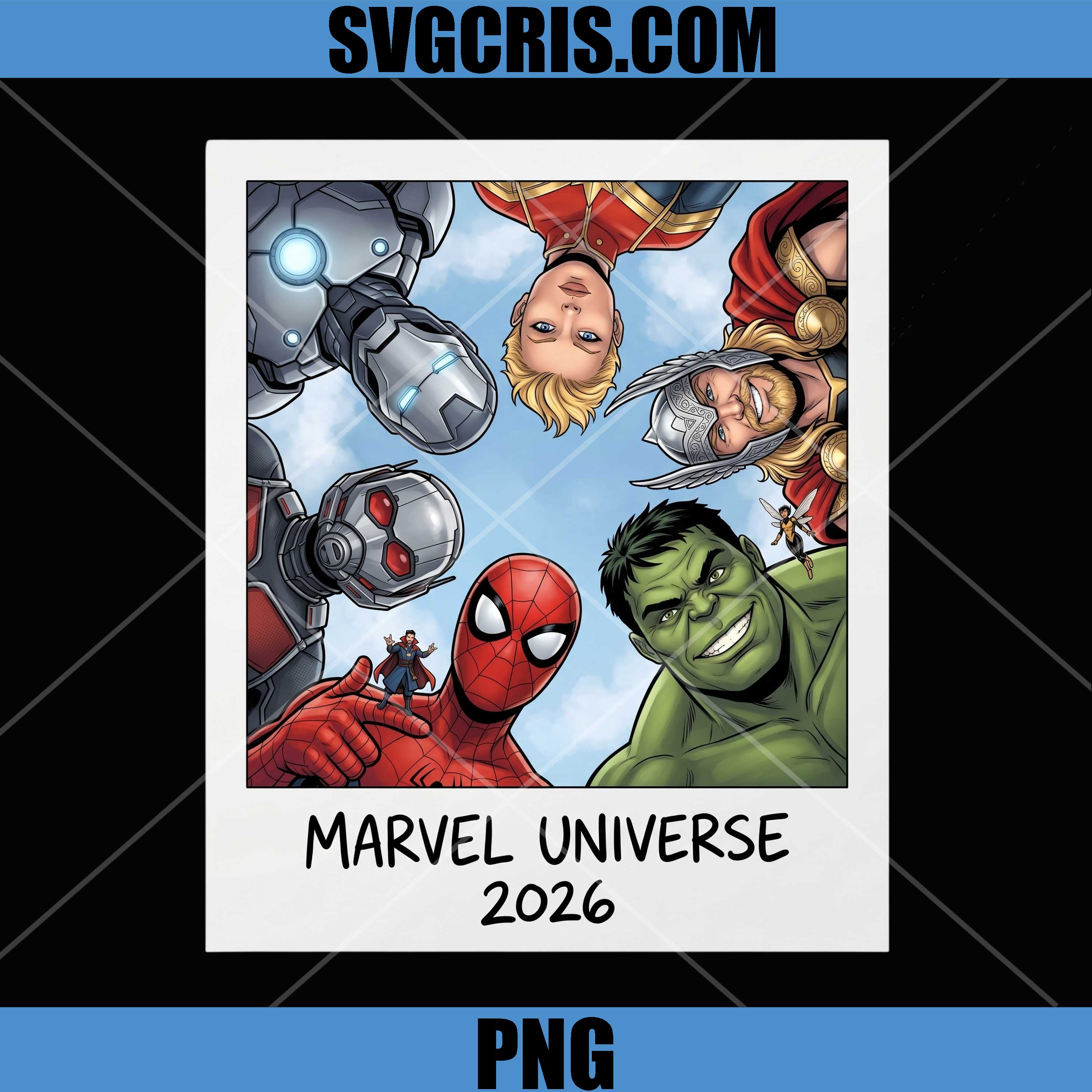 Marvel Universe 2026 Avengers Heroes PNG, Superhero Art PNG