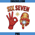 Six Seven Superhero Hand Sign PNG, Funny Six Seven PNG