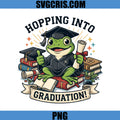 Hopping Into Graduation Frog Graduate PNG, Cute Frog Graduation PNG