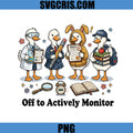 Off To Actively Monitor PNG, School Goose Student PNG