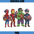 Marvel Superhero 4th July PNG, Patriotic Avengers PNG