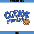 Cookie Monster PNG, Funny Cookie Lover PNG, Cute Cookie Art PNG