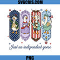Just An Independent Goose PNG, Patriotic Goose Characters PNG