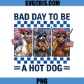 Bad Day To Be A Hot Dog PNG, Patriotic Party 4th July PNG