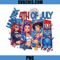 Huntrix 4th Of July USA PNG, Patriotic  Kpop Demon Hunter PNG