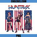 American Flag Huntrix Design, Fourth Of July PNG, K-Pop Demon Hunters 4th July PNG