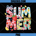 Cute Fruity Summer Design PNG, Summer Vacation Graphic PNG