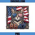 8647 Patriotic Cat PNG, American Flag Sunglasses PNG, Anti Trump PNG