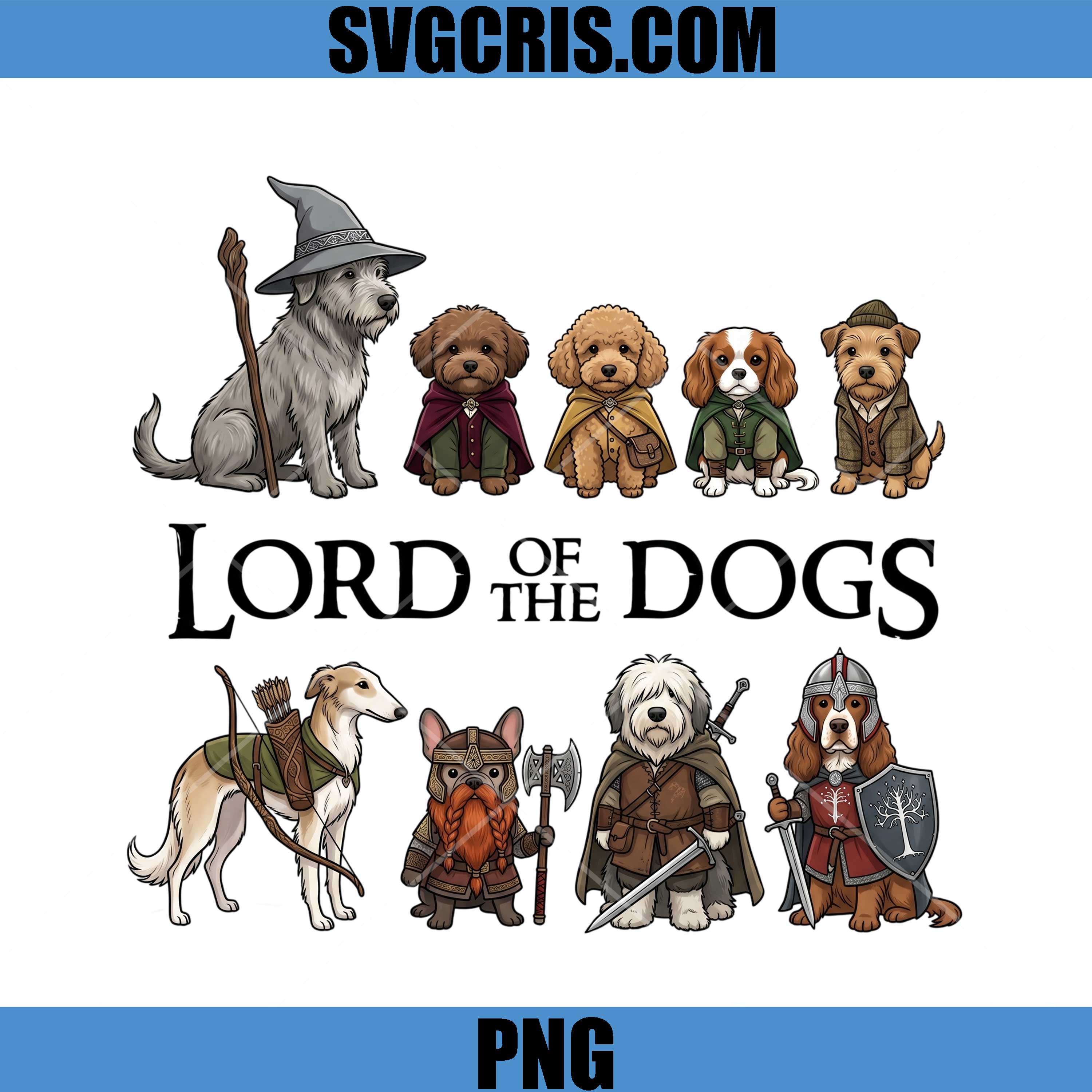 Lord Of The Dogs Fantasy PNG, Wizard Warrior Dogs PNG