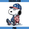 Patriotic Snoopy USA Style PNG, Cute USA Snoopy Design PNG