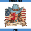 This One’s For Toby PNG, Cowgirl Hat USA Flag PNG