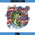 Patriotic Bass Fish Fireworks PNG, USA Flag Ice Cream PNG