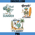 Bruh Duck Summer Time Beach PNG Bundle, Cool Duck Summer PNG