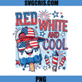 Red White And Cool PNG, Patriotic Popsicle Fourth Of July PNG
