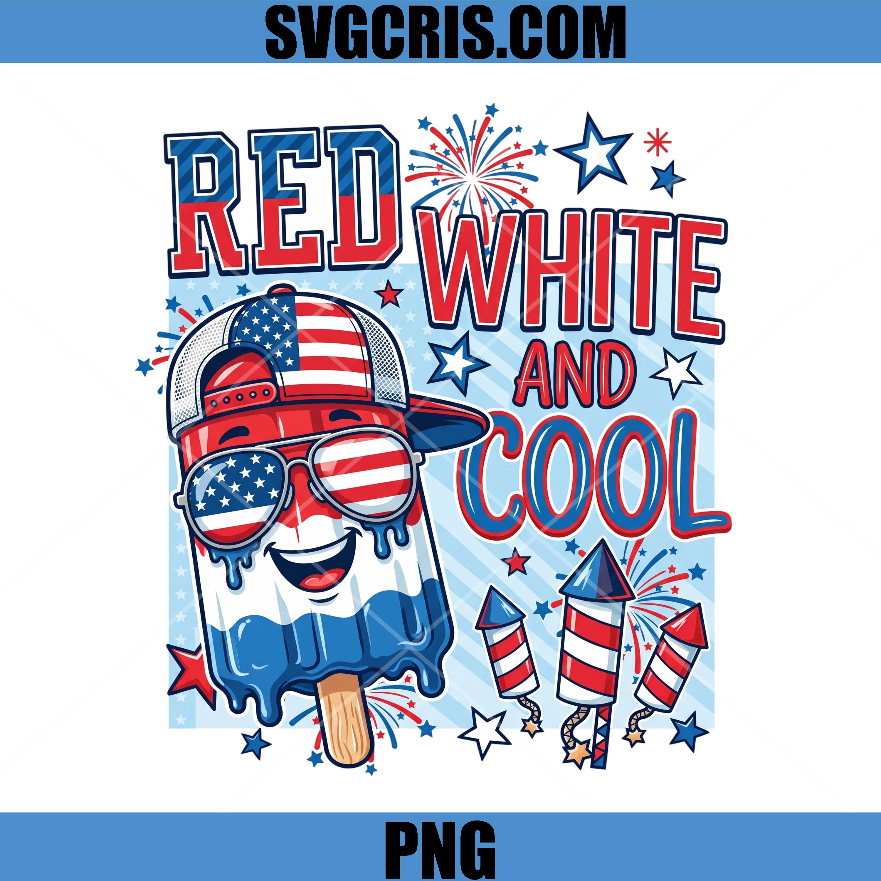 Red White And Cool PNG, Patriotic Popsicle Fourth Of July PNG