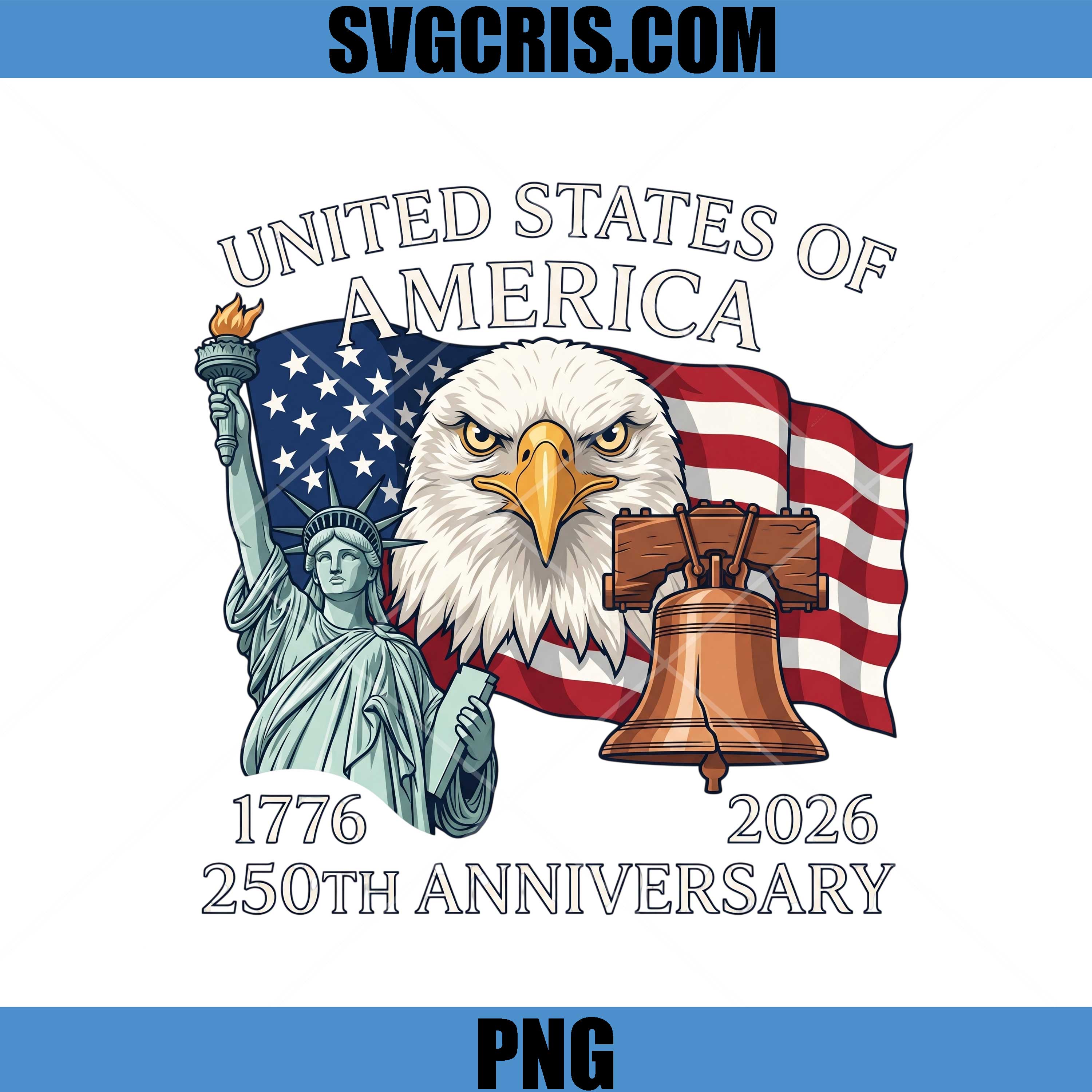 United States Of America 250th Anniversary PNG, USA 1776 To 2026 PNG