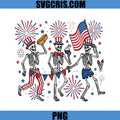 Patriotic Skeleton 4th July Party PNG, Fourth Of July Skeleton PNG