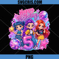 Happy Birthday 5 Year Old Girl PNG, Cute Birthday Squad PNG