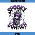 Spooky Summer Skull Drink PNG, Gothic Galaxy Tumbler PNG