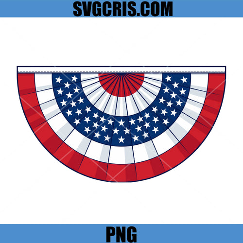 American Flag Bunting PNG, Independence Day Banner PNG