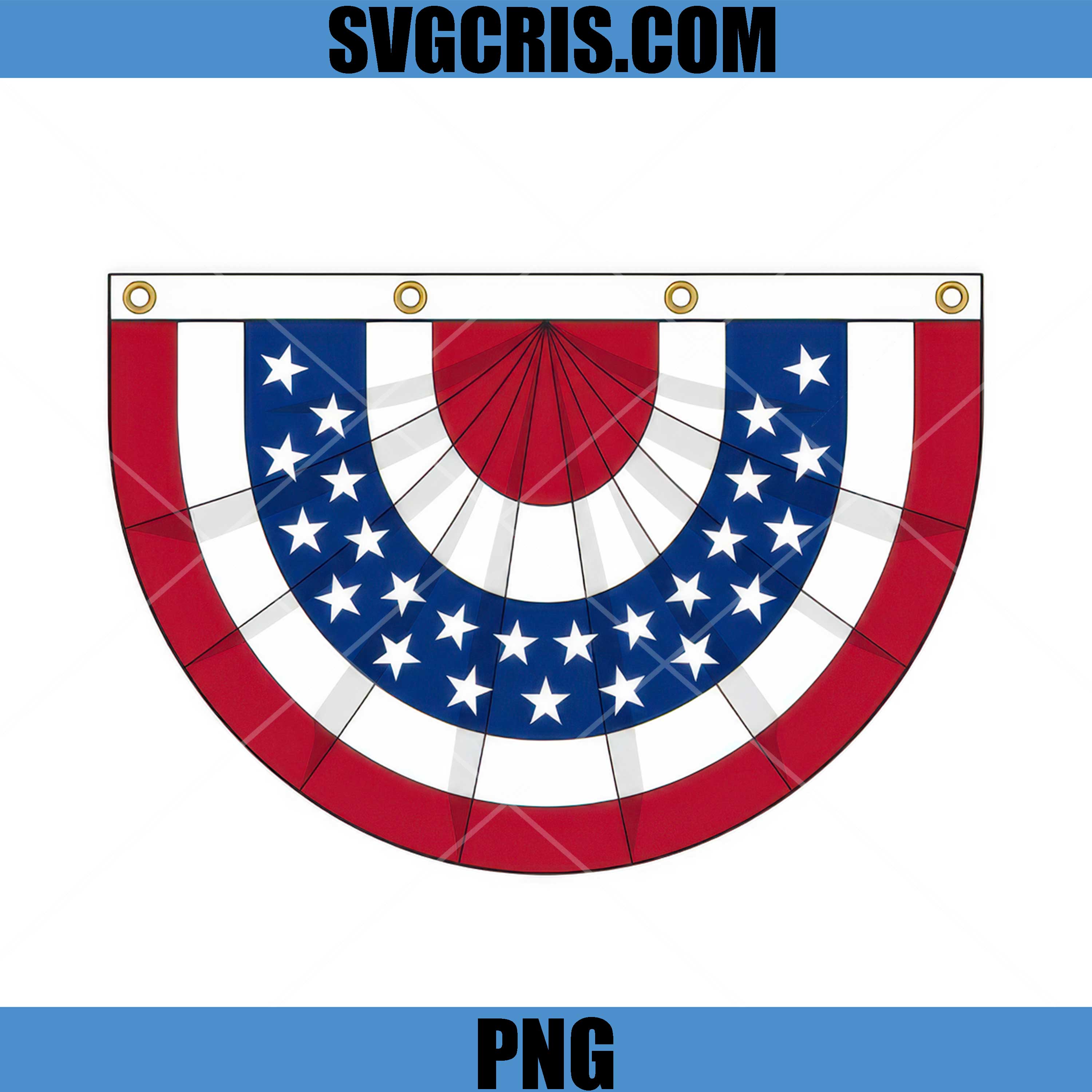 Heritage Americans Flag Bunting PNG, Patriotic Bunting Banner PNG